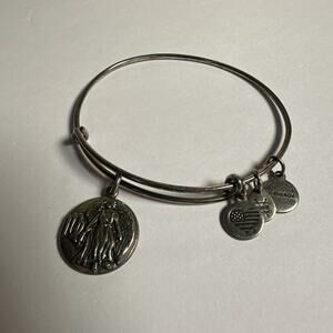 Alex and Ani Zodiac Virgo III Charm Bangle Silver Bracelet